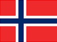 Norwegian flag with Tromsø harbour and mountains