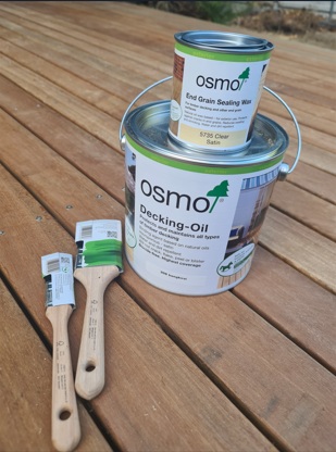 Sealing hardwood end grain with Osmo oil